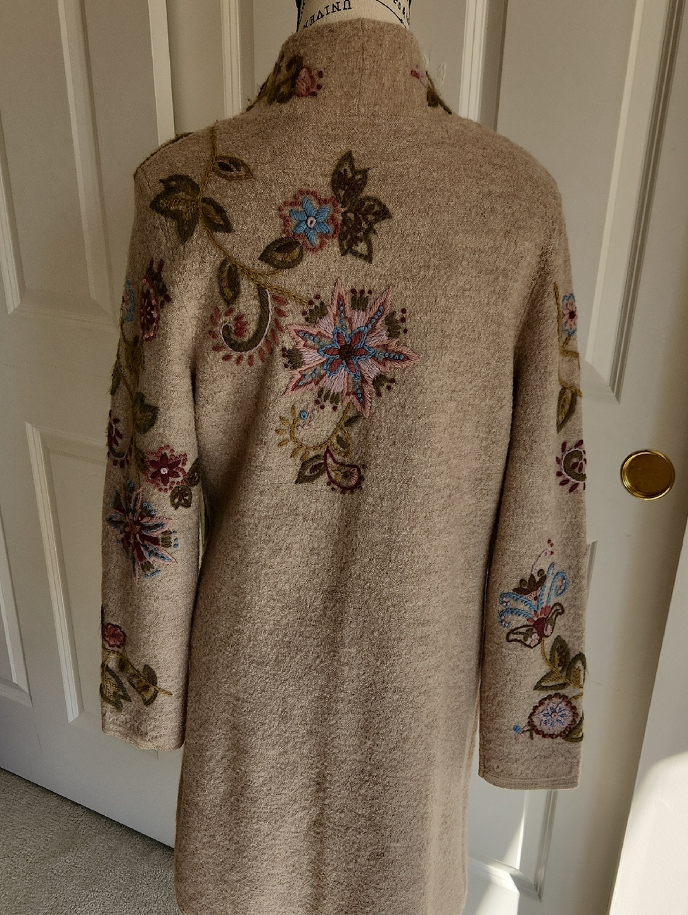 Sundance Tweeds 100% Wool Embroidered Jacket Sz S - Picture 2 of 2